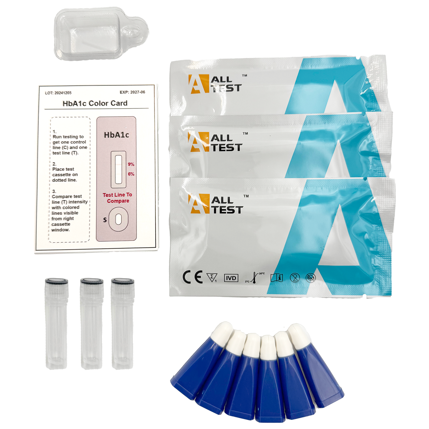 3 x HbA1c test kit - Test for prediabetes