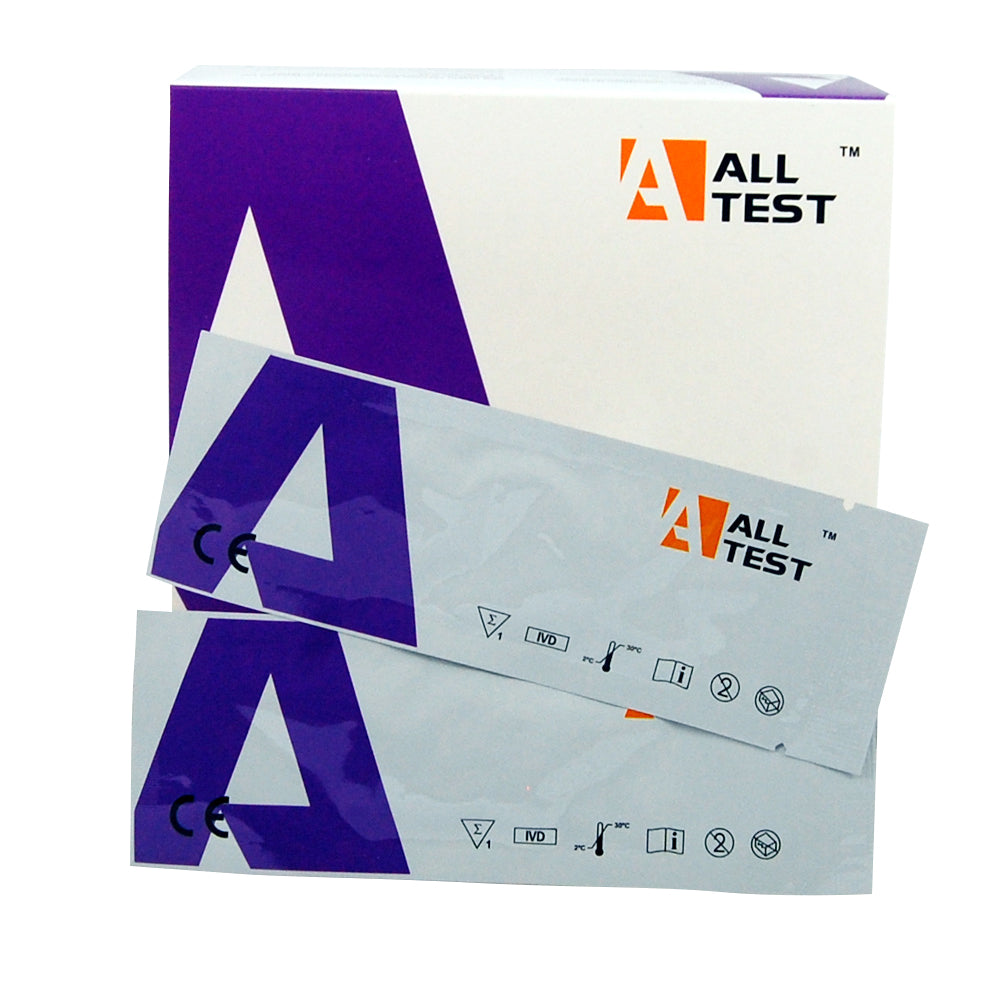 ALLTEST Foil Wrapped ULTRA Sensitive 25mIU Ovulation Test Strips Box Of 50