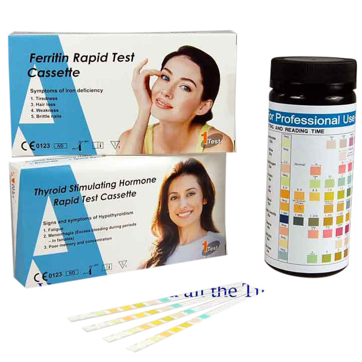 Chronic Fatigue Home Test Kits Bundle TATT Test (Tired All The Time ) (Thyroid, Ferritin + URS 10)