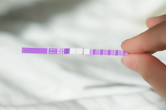 faint positive on pregnancy test strip followed by negative