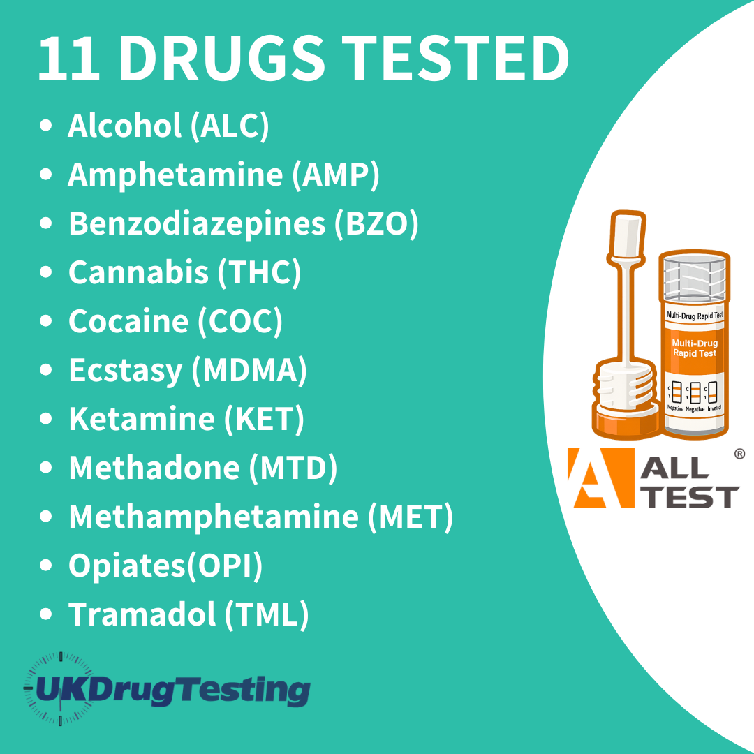 11 panel drug & alcohol testing kits drug list
