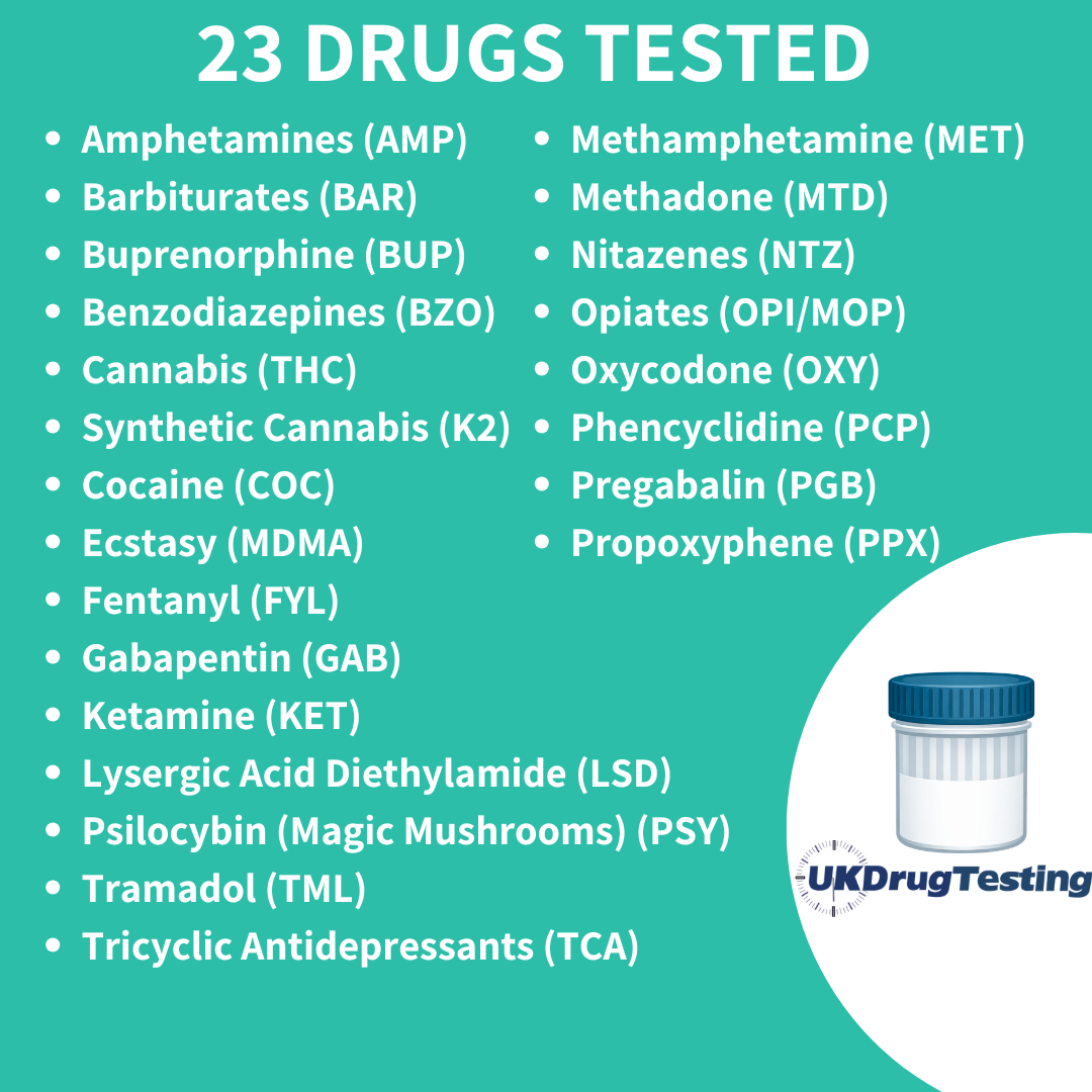 23 drug test kit - urine cup for the most amount of drugs tested 