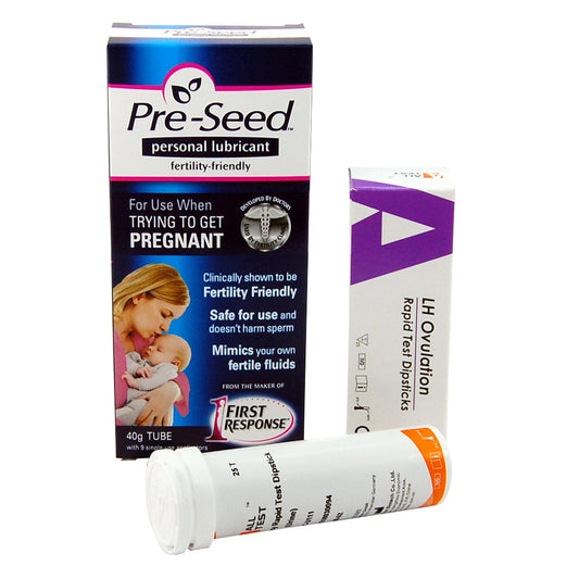 Pre-Seed + 25 Ovulation Test Strips (vial) Bundle